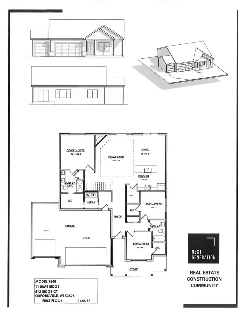Photo 2 of Single family home for sale at 512 Ridge Ct, Orfordville, WI 53576 | MLS# 2033998 | Listing updated on 2026-10-05