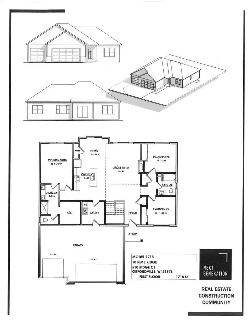Photo 2 of Single family home for sale at 510 Ridge Ct, Orfordville, WI 53576 | MLS# 2033997 | Listing updated on 2026-10-05