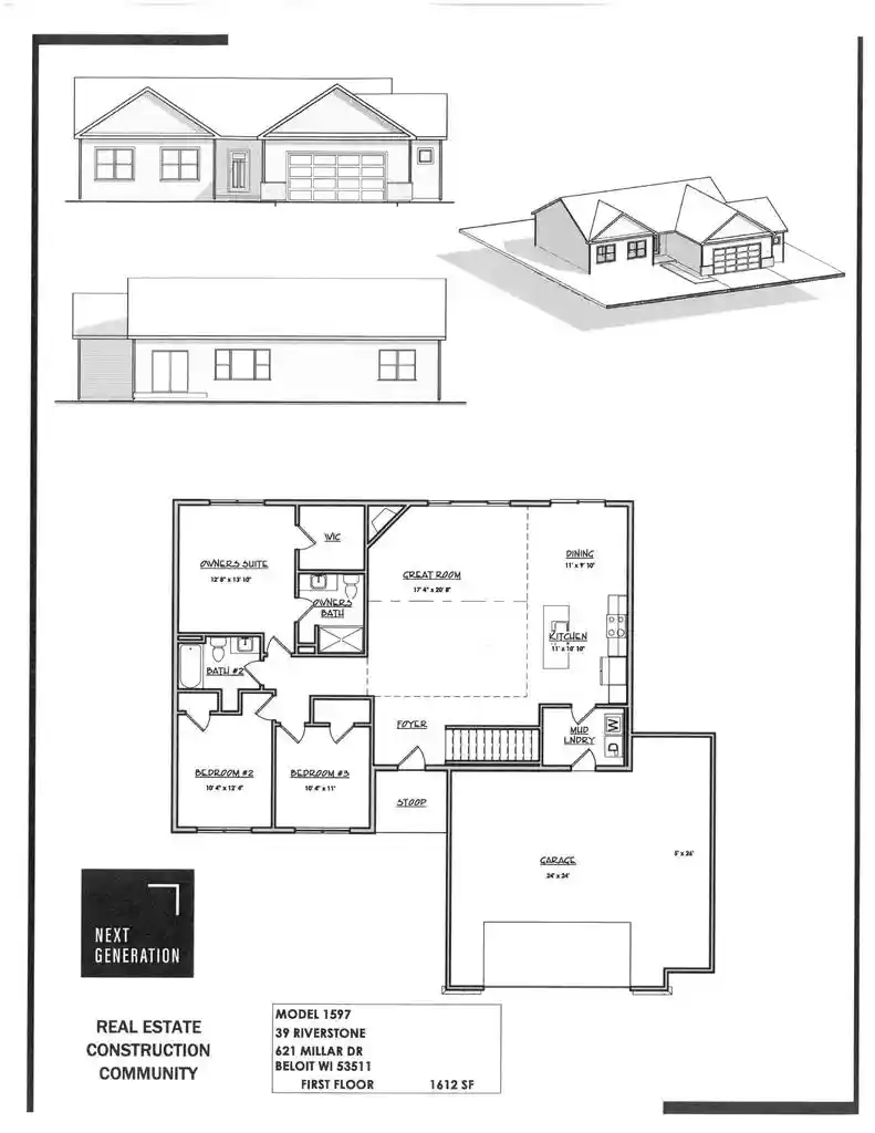 Photo 2 of Single family home for sale at 621 Millar Dr, Beloit, WI 53511 | MLS# 2034078 | Listing updated on 2026-10-05