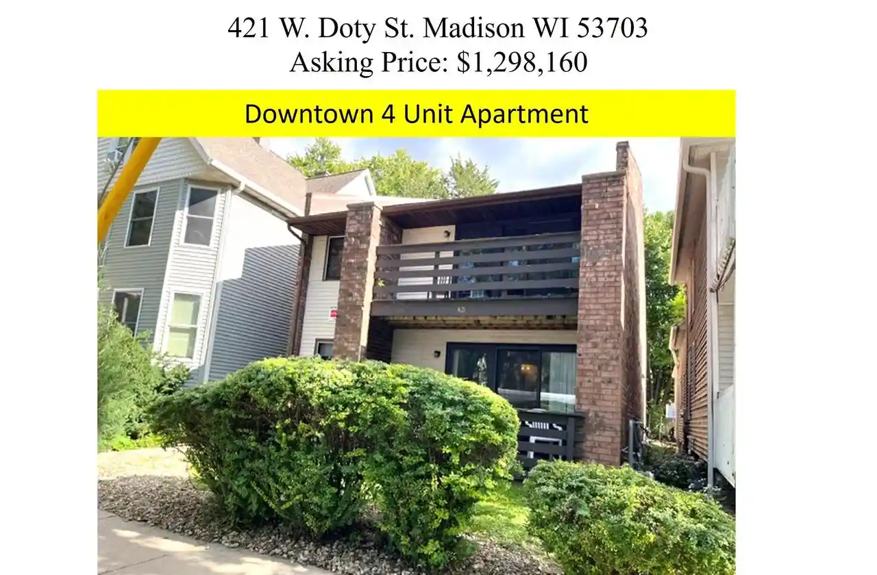 Photo 1 of Multi family home for sale at 421 W Doty St, Madison, WI 53703 | MLS# 2034134 | Listing updated on 2026-10-07